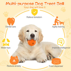 HIPPIH bola masticable para dientes de perros, promueve higiene bucal.