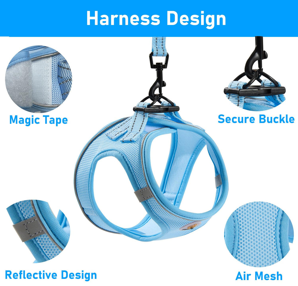 Arnés Hipubby para perro: banda reflectante 360 para visibilidad.