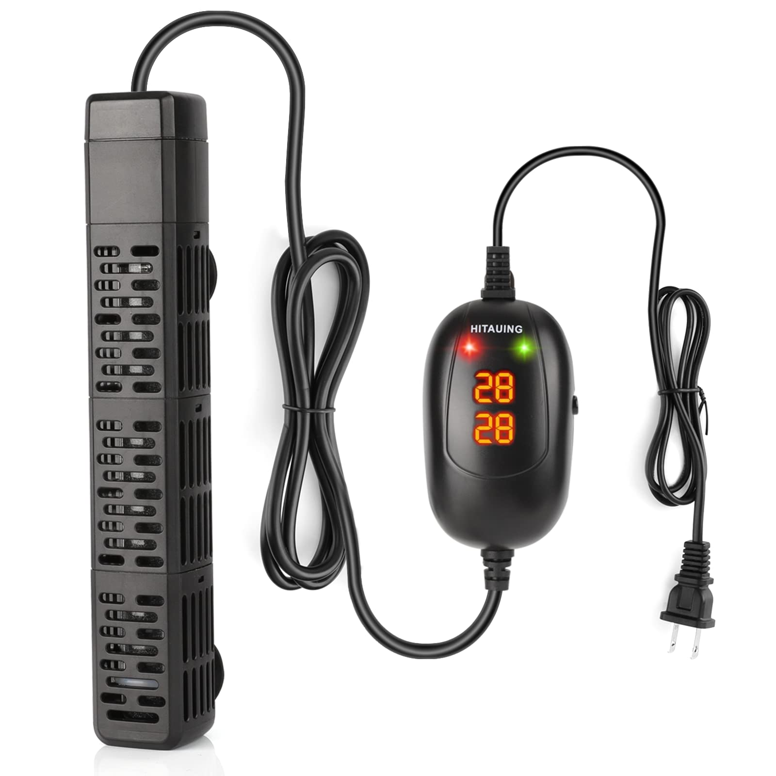 HiTauing calentador de acuario 50W, calentamiento rápido para acuarios pequeños.