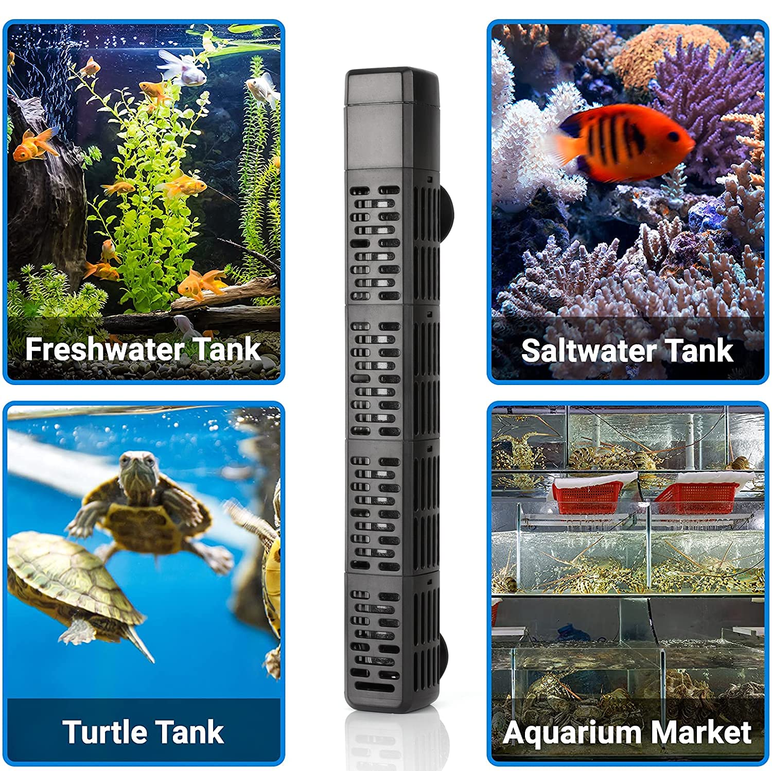 HiTauing calentador submersible ideal para acuarios y peceras.
