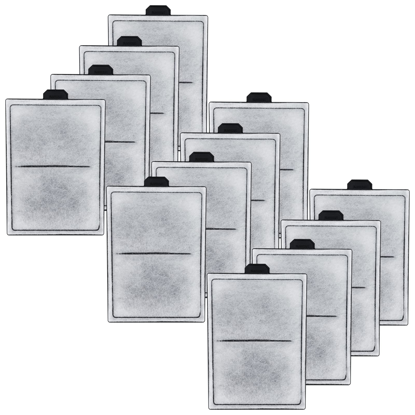 HiTauing PF-S: cartuchos 12-pack para PF10, mejora la filtración del acuario.