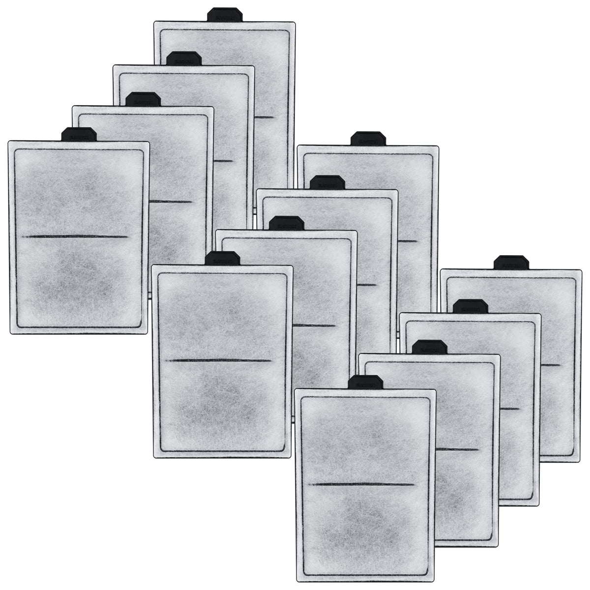 HiTauing PF-S: cartuchos 12-pack para PF10, mejora la filtración del acuario.
