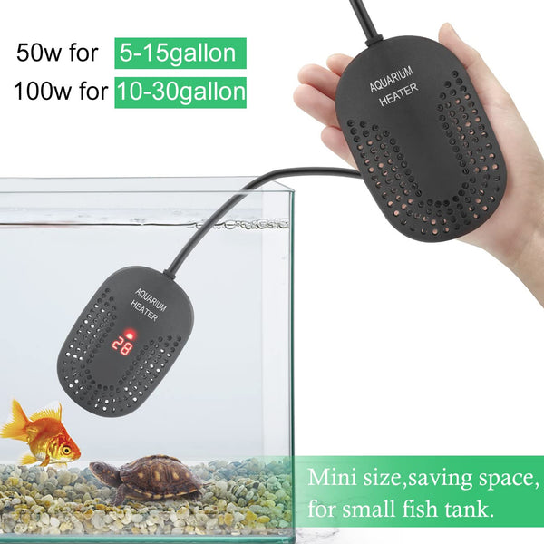 Hitop 100W: dimensiones compactas para acuarios de 10 a 30 galones
