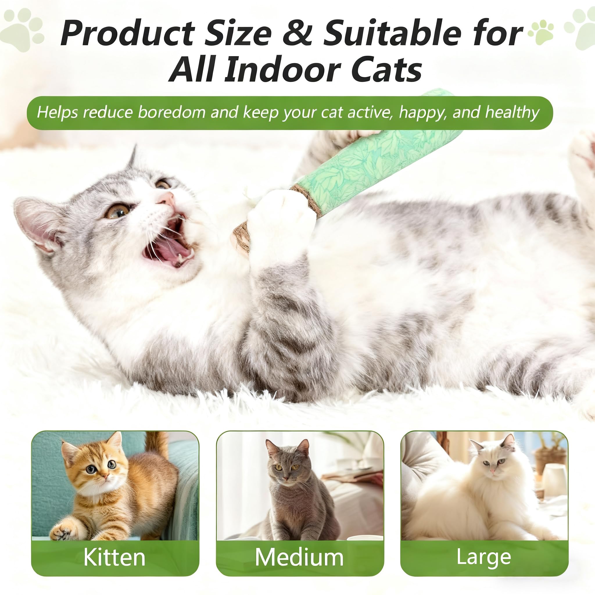 Juguete para uso en interiores con menta gatuna para gatos.