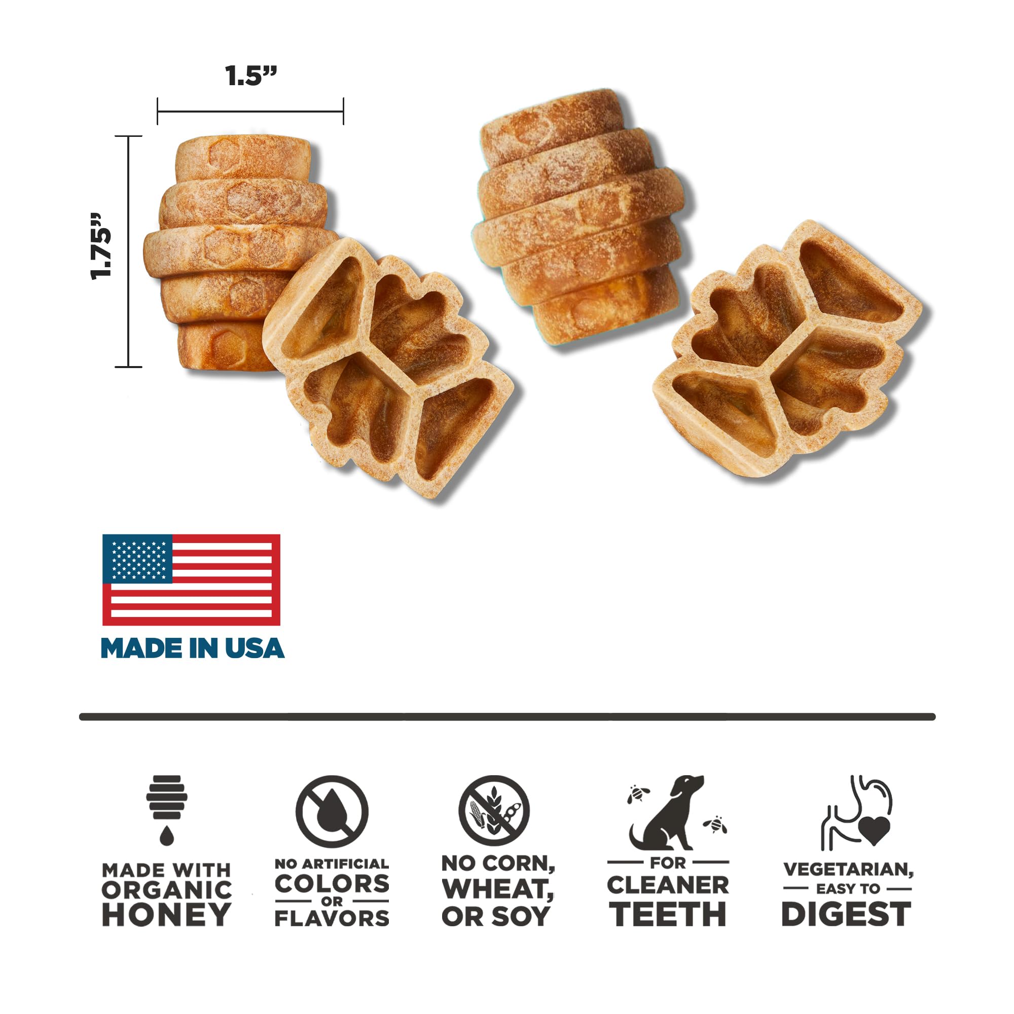 Hive Chews textura mordible, apetece masticar y cuida dientes