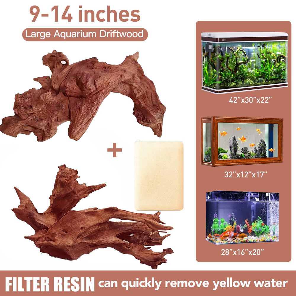 Hiwzitar madera flotante coralina: decoración duradera para tu acuario.