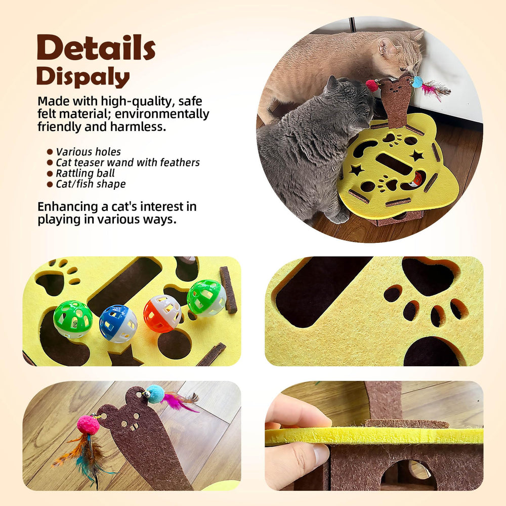 Diseño puzzle con aberturas múltiples para exploración constante