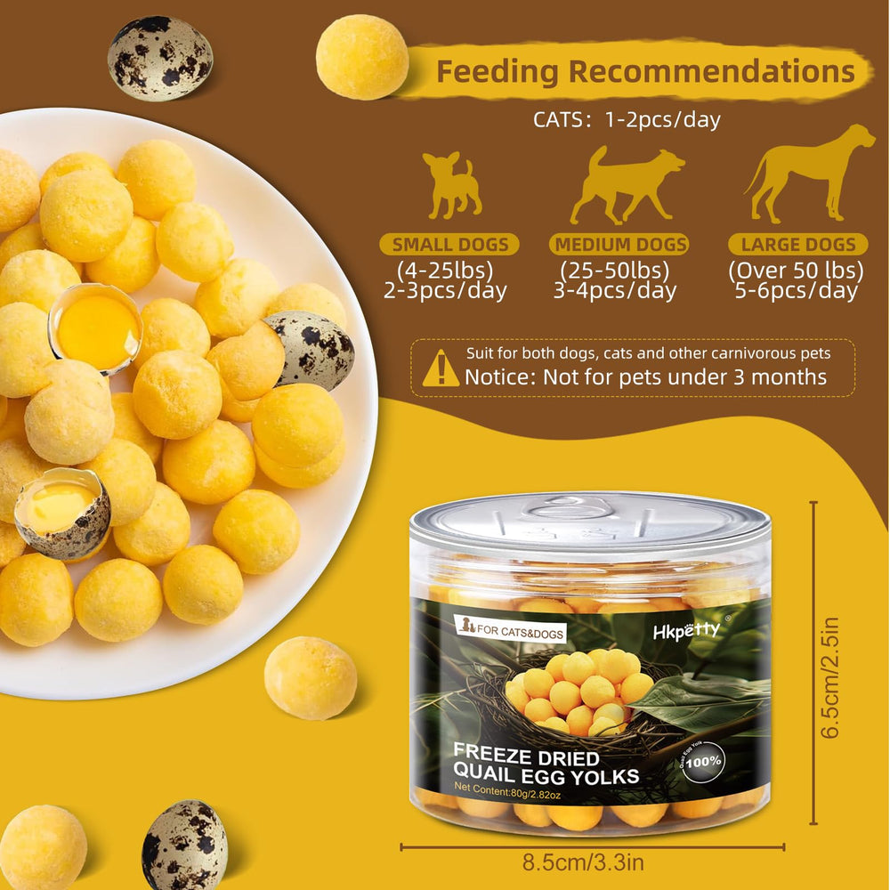 Hkpetty snacks crujientes de codorniz para entrenamiento y recompensa