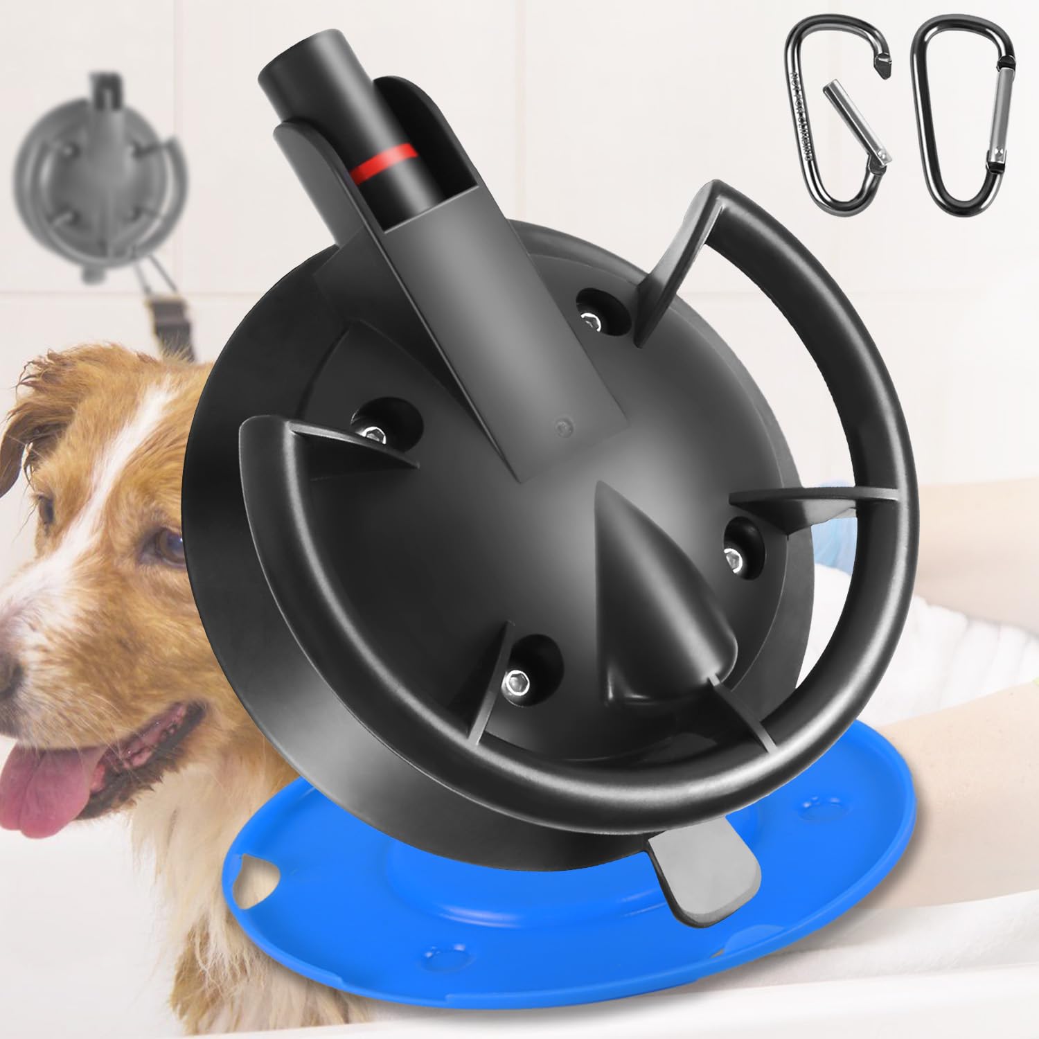 HLOGREE ancla de succion para bano de perro grande facilita lavado
