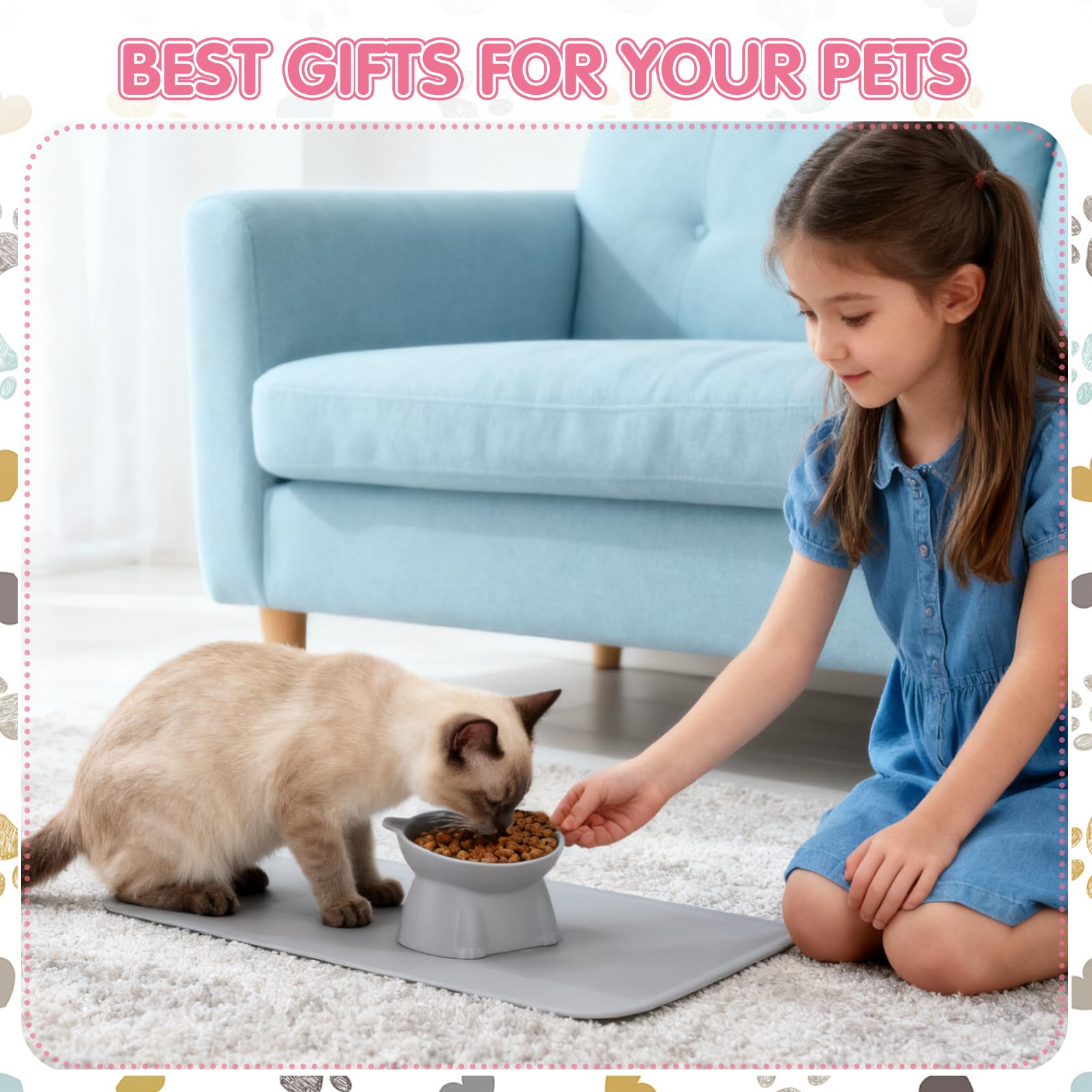 Hoemwarm set de 3 tazones para varios gatos en casa.