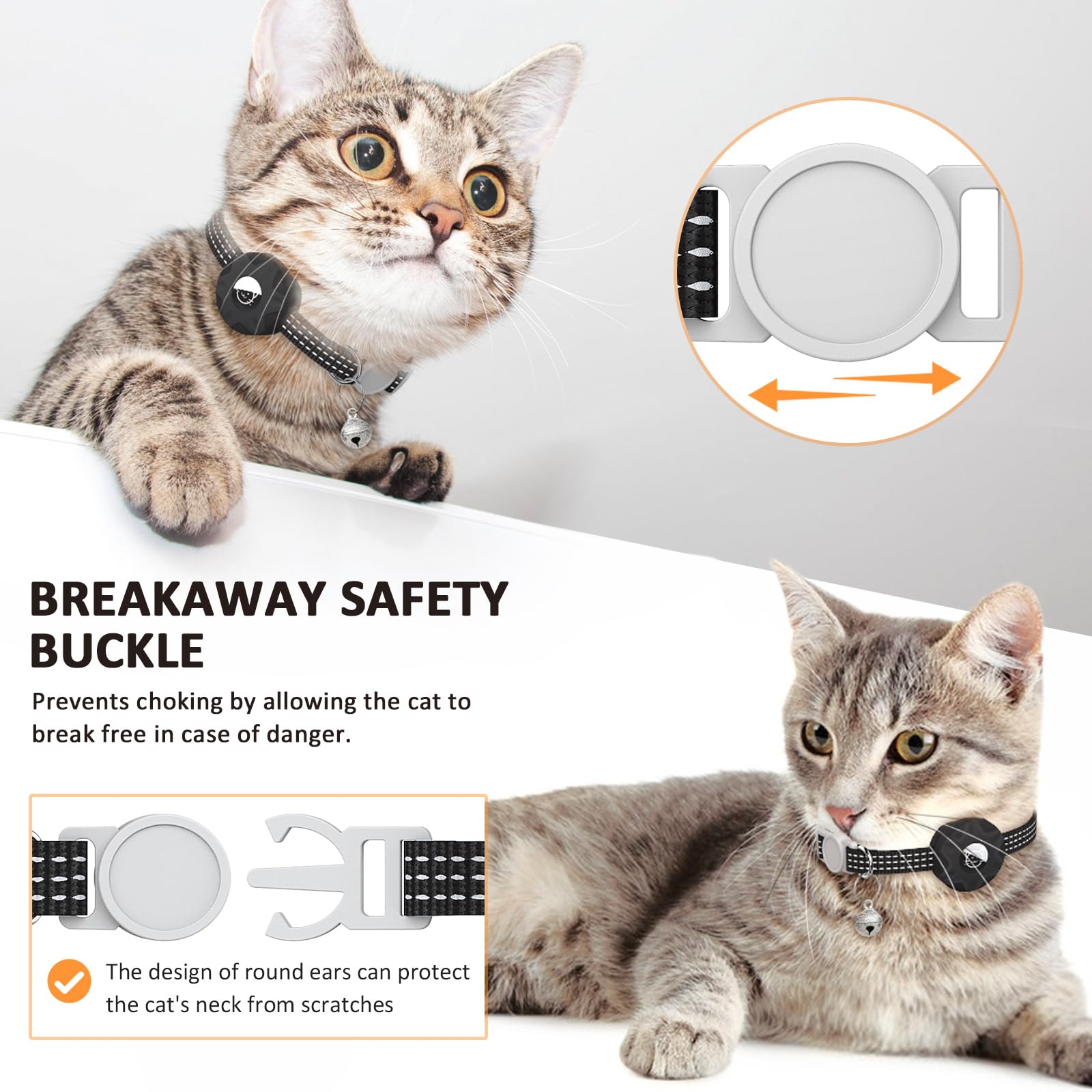 Hoeraonr collar gato ligero ideal para gatitos y uso diario