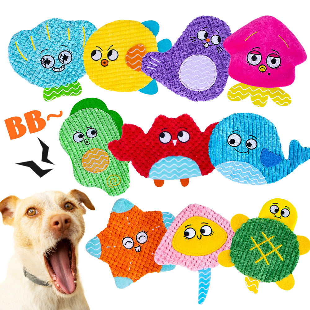 HOESDA pulpo marino sin relleno, ideal para masticar y juego interactivo