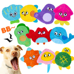 HOESDA pulpo marino sin relleno, ideal para masticar y juego interactivo