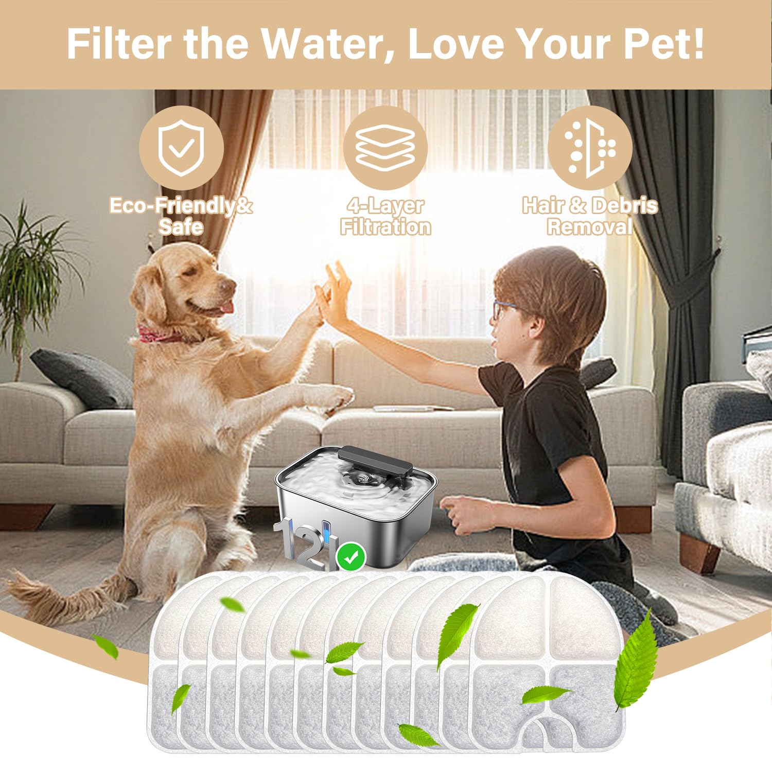 HOETEK esponjas de filtración FEELNEEDY mejoran la limpieza del agua