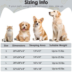 Hoewina cama donut 20x20x8 ideal para perros y gatos pequeños en casa.