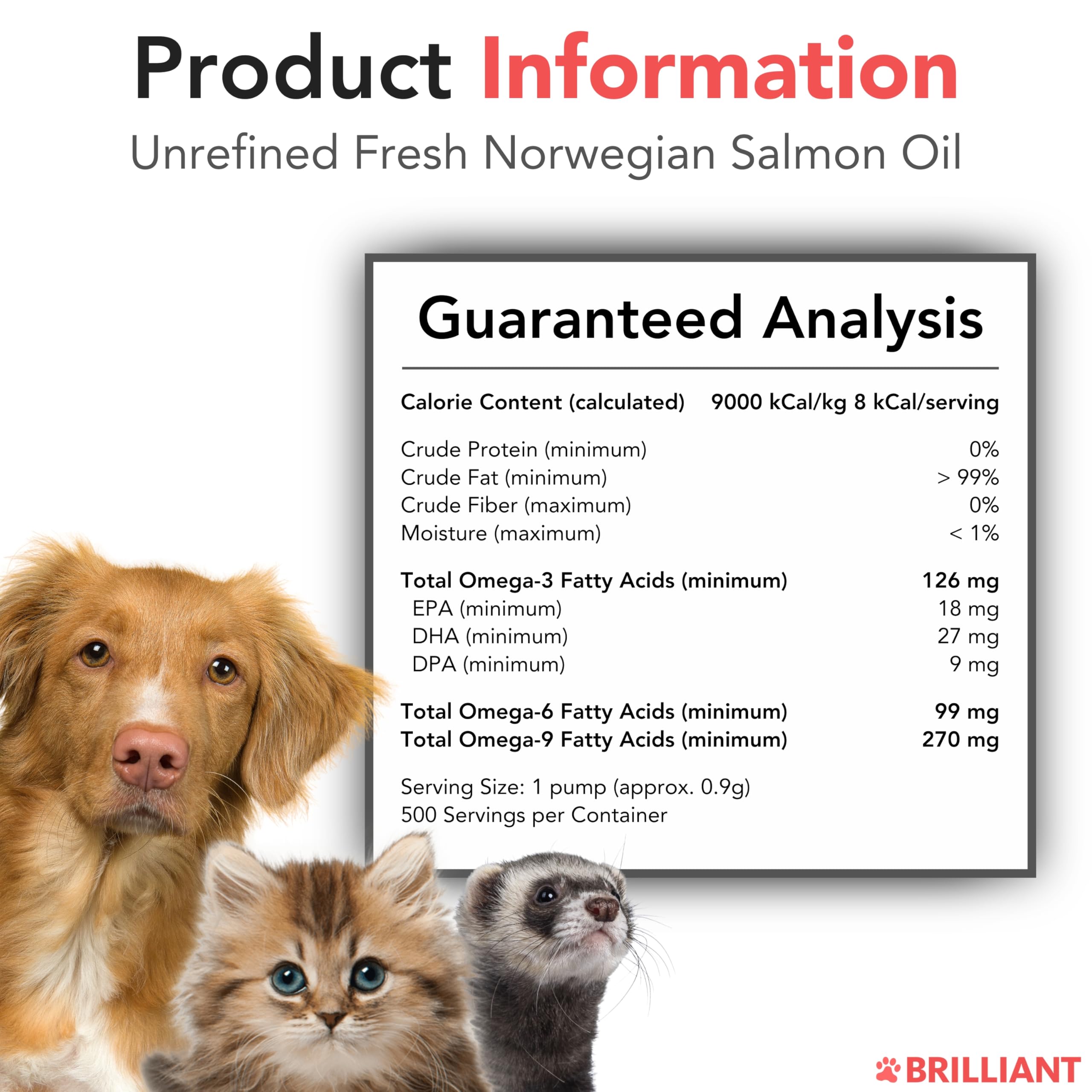 Hofseth Biocare aceite de salmón para perros, sistema inmunológico saludable.