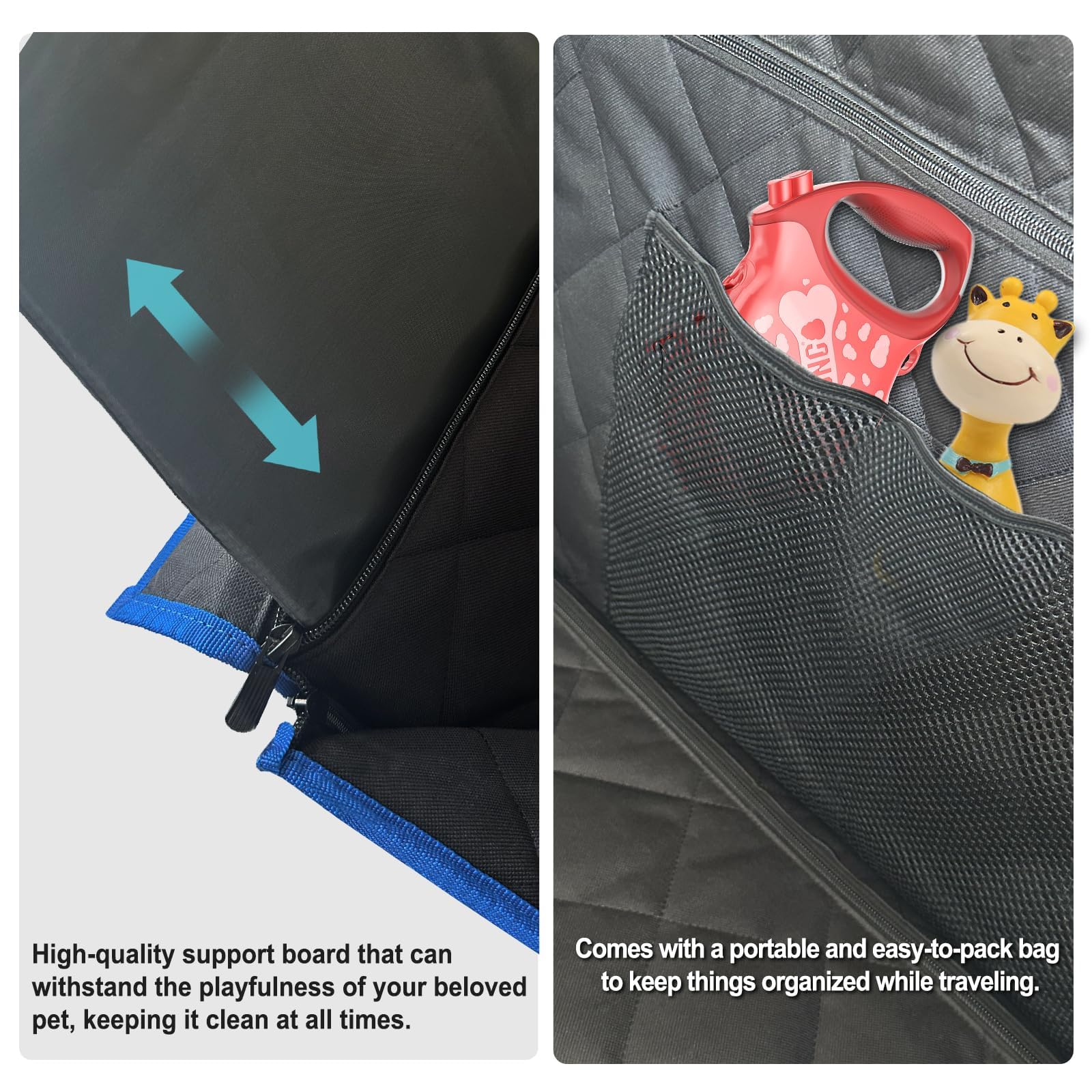 Extensor de asiento trasero H HOH-Tech: compatible con coches medianos para perros de tamaño M.