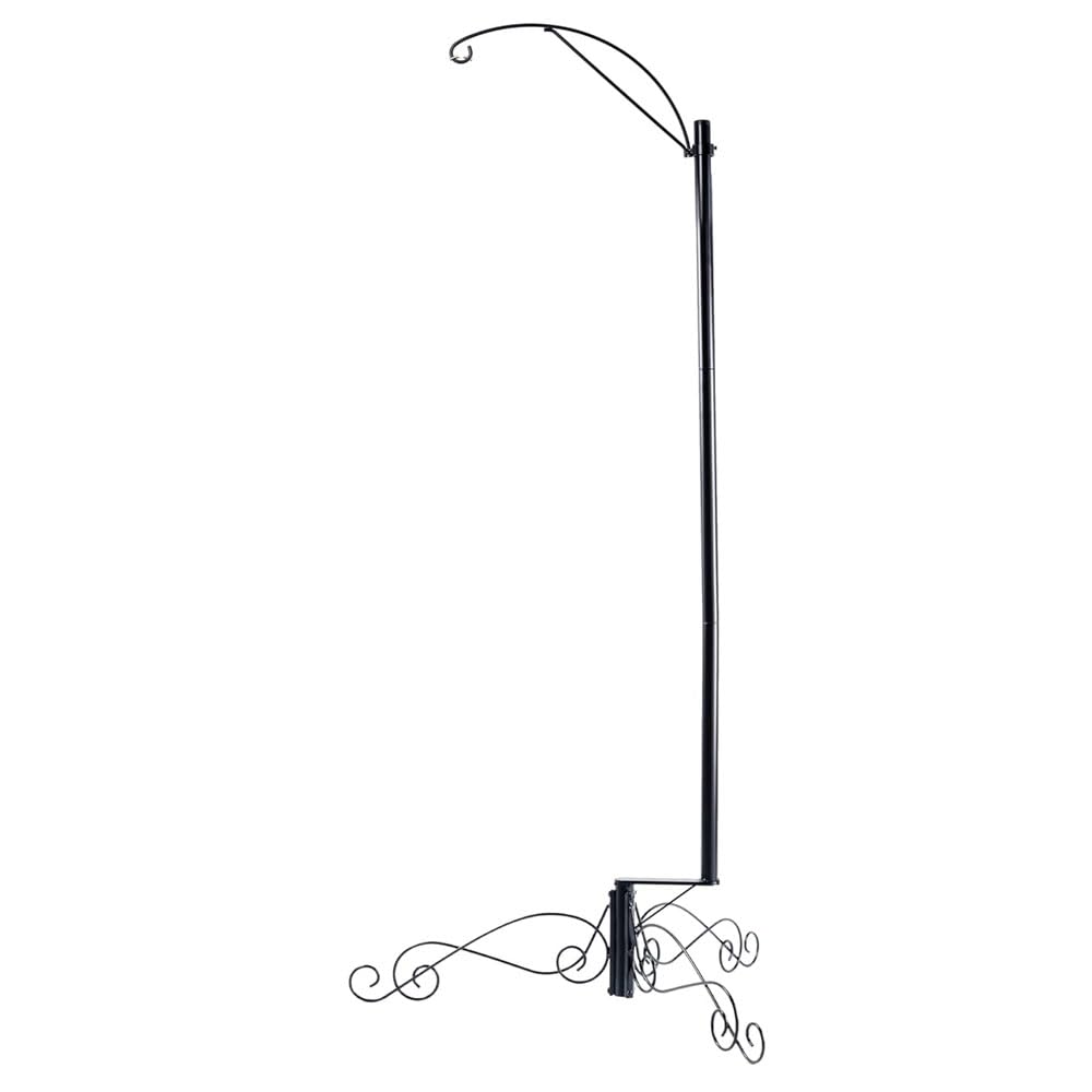 HOHIYA gancho pastor pesado de 61 pulgadas, ideal para colgar comederos y decoraciones en exteriores.