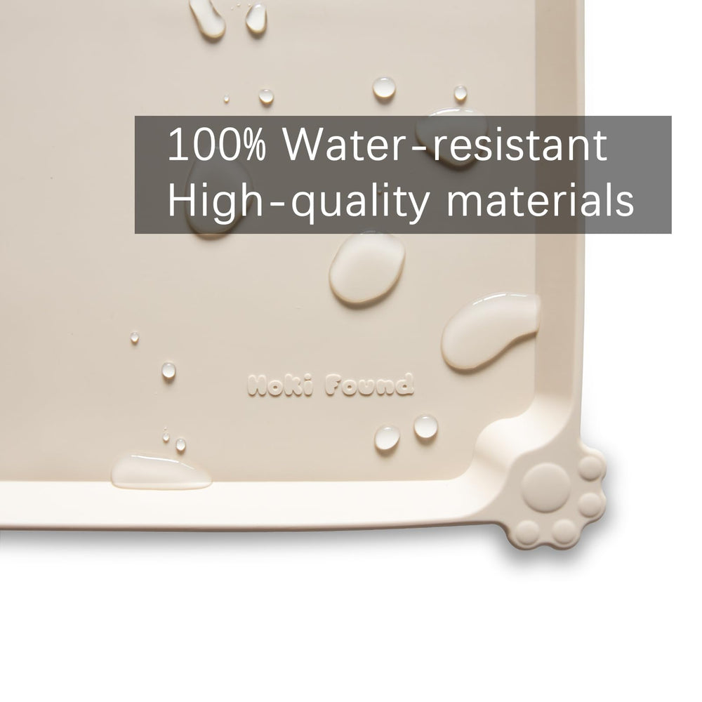 Bandeja de silicona impermeable Hoki Found, limpieza rápida y secado sencillo.