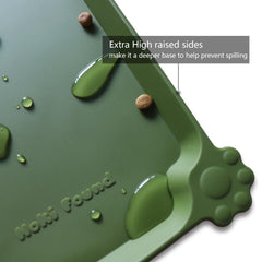 Base de silicona impermeable de Hoki Found, fácil de limpiar tras comidas.