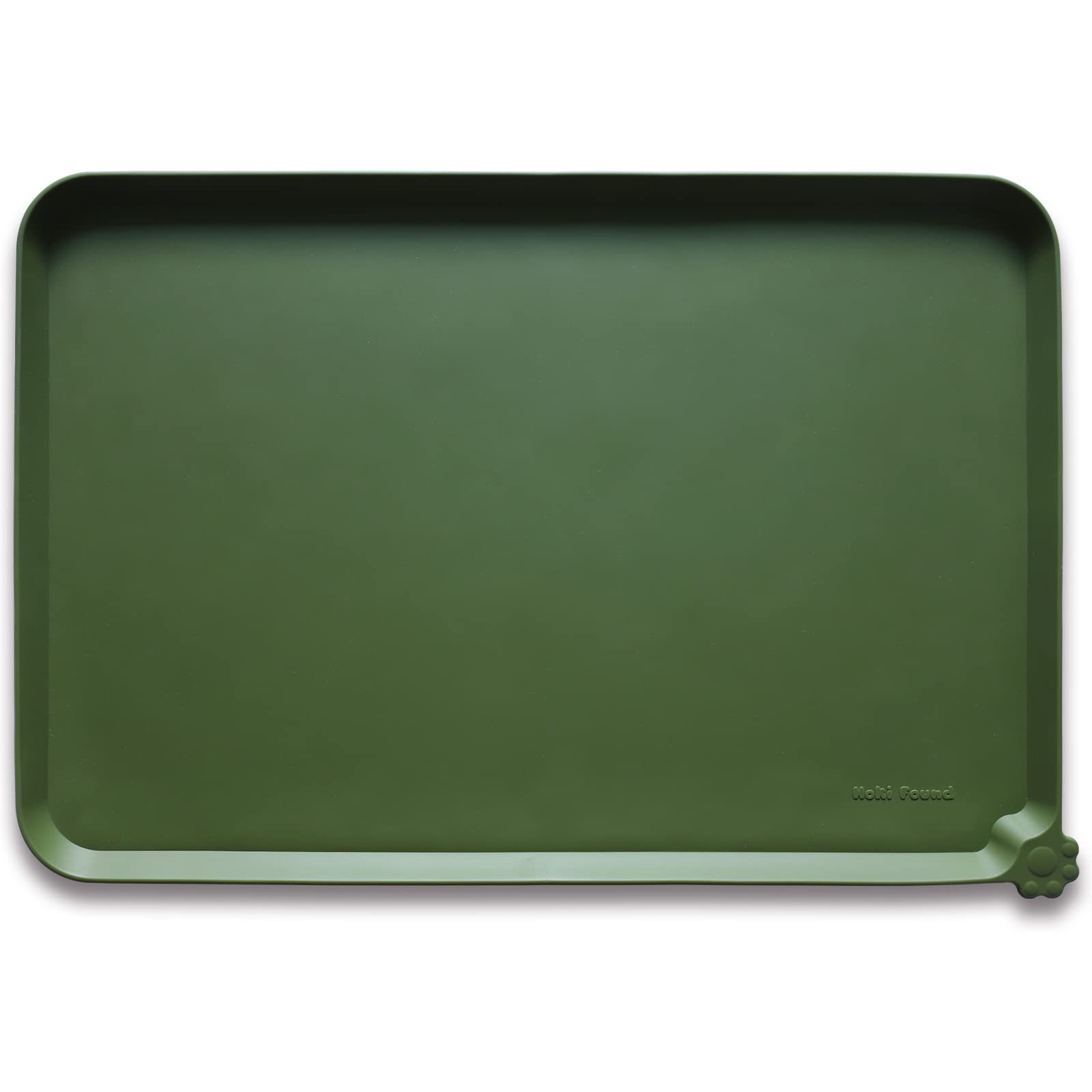 Tapete de silicona antideslizante Hoki Found para perros y gatos, de 22x14 pulgadas.