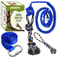 Juguete colgante HOKINETY para perros con tiro dinámico al aire libre.