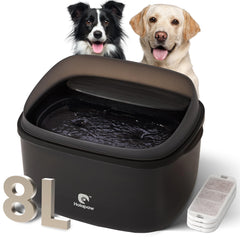 HOLAPAW fuente para perros grandes con doble remolino, mantiene el agua fresca y filtrada.