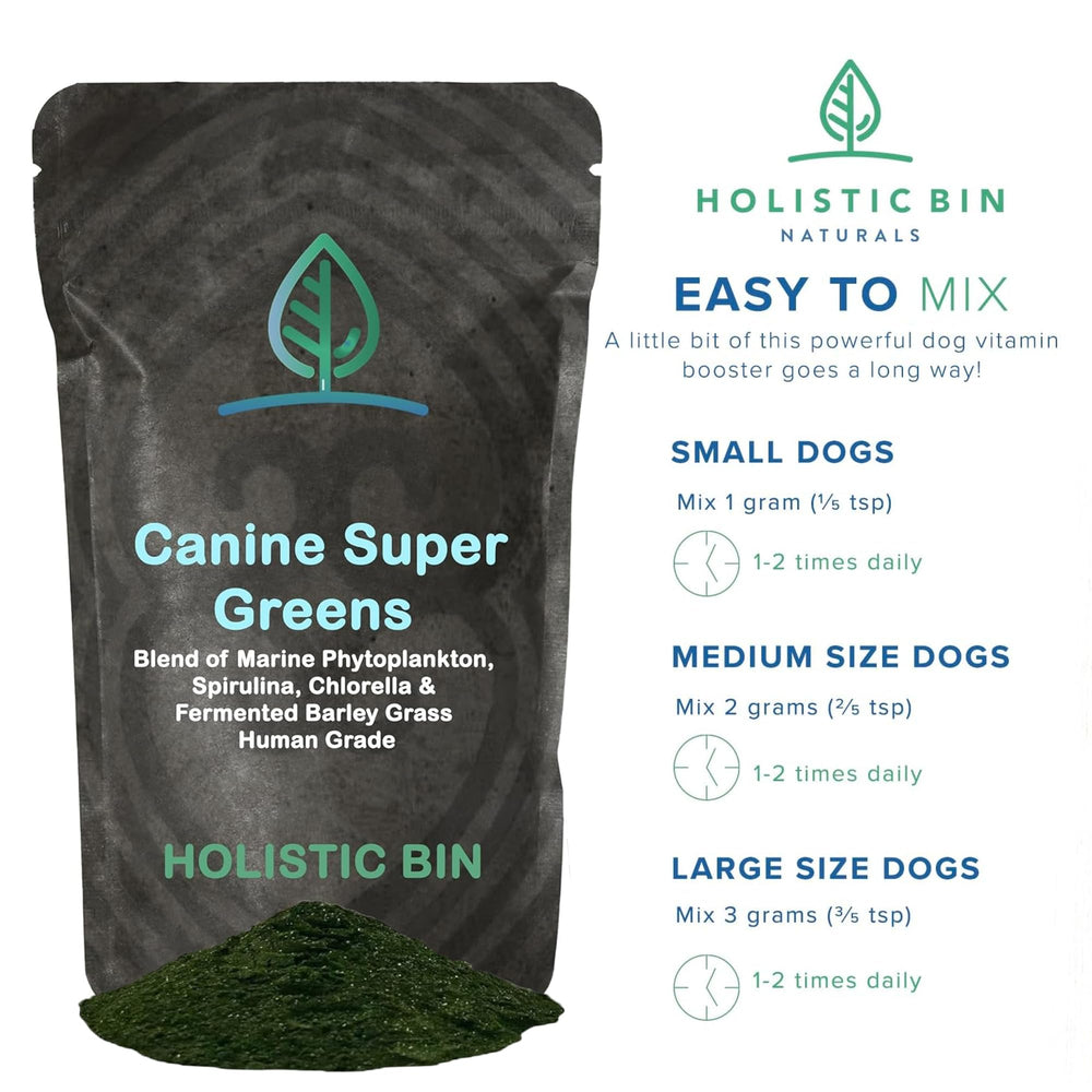 Holistic Bin Canina Super Verdes Cucharita Medidora para dosis rápidas