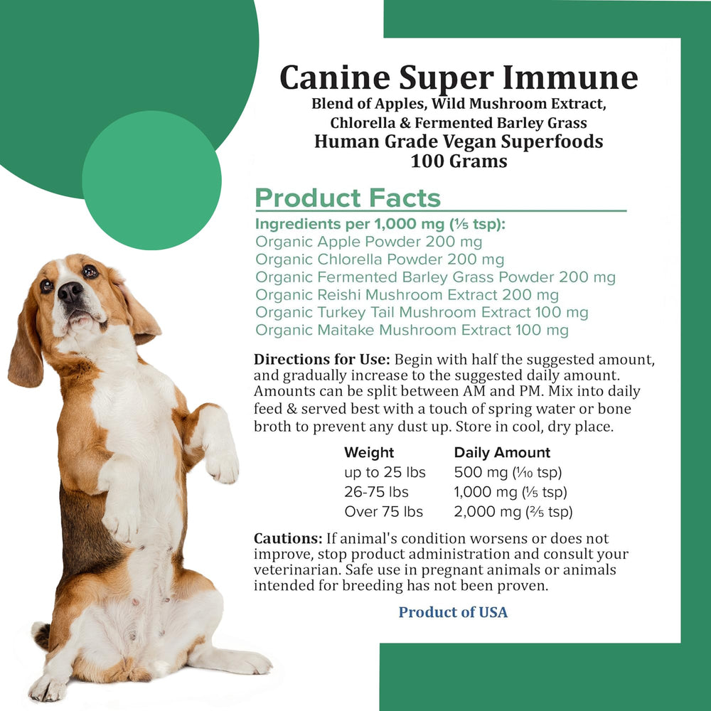 Holistic Bin Hongos Reishi y Maitake: suplemento rico en nutrientes para la dieta canina.
