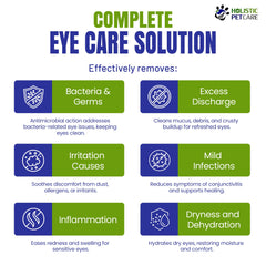 Holistic Pet Care, relajacion-ocular-mascotas, reduce molestias y mejora confort.