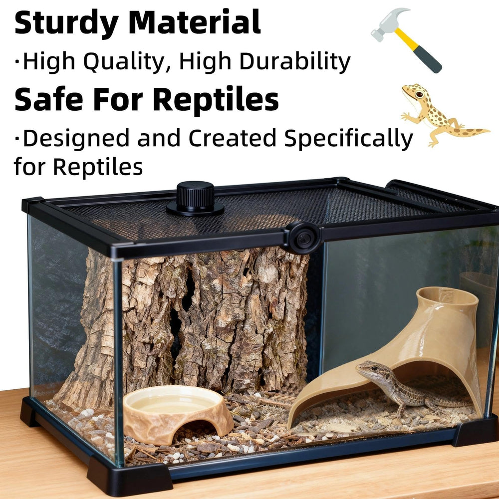 Hollima cueva reptil para gecko leopardo, serpientes y dragón barbudo, enriquecimiento ambiental.