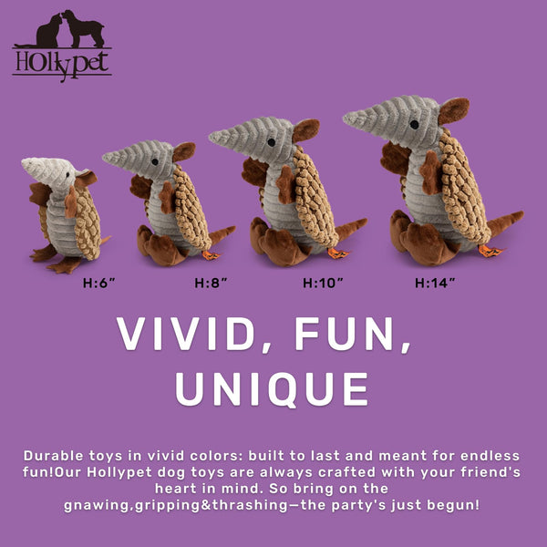 Diseño atractivo de Armadillo de Hollypet para perros de todos los tamaños.