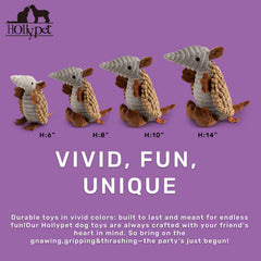 Diseño atractivo de Armadillo de Hollypet para perros de todos los tamaños.