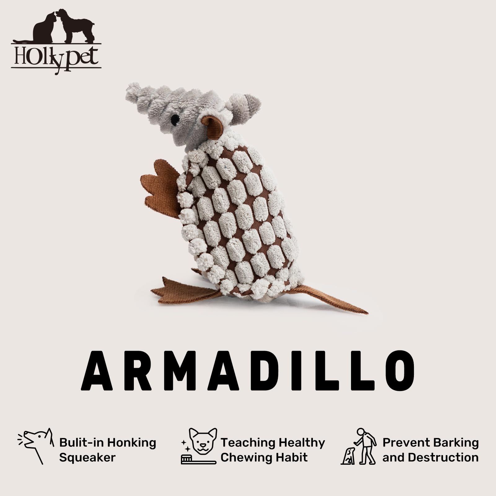 Hollypet Armadillo juego para lanzar y recuperar durante paseos.