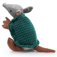 Juguete Hollypet Armadillo de 14 pulgadas, con sonido único para juego y estimulación.