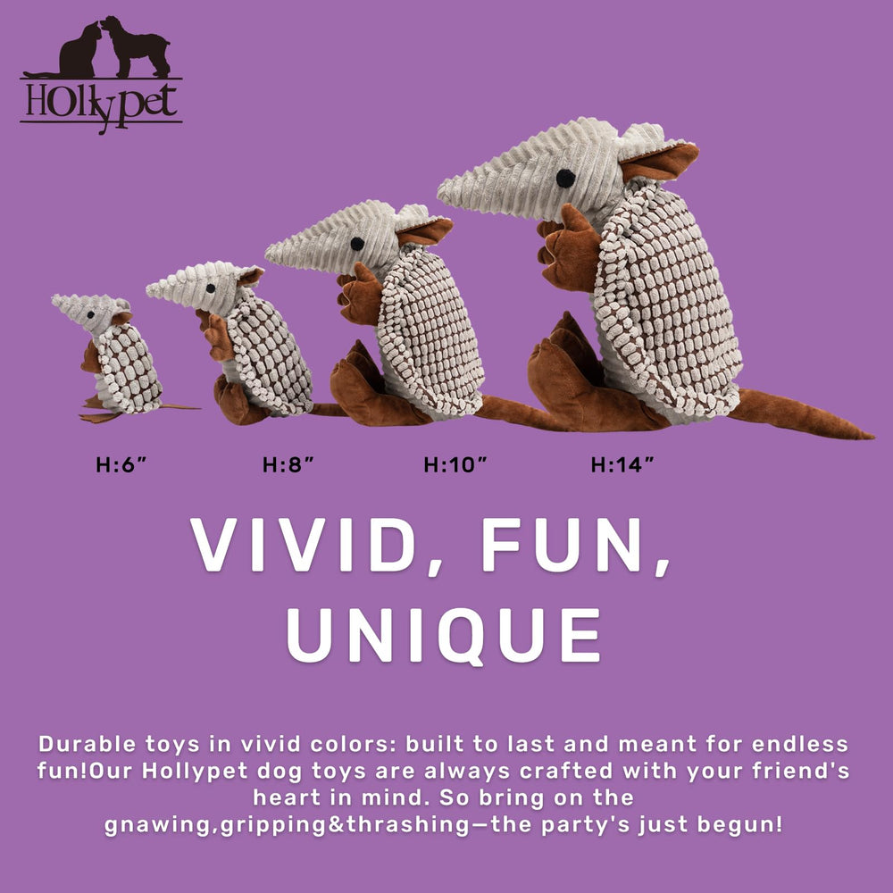 Armadillo de Hollypet con colores variados para reflejar la personalidad de tu perro.