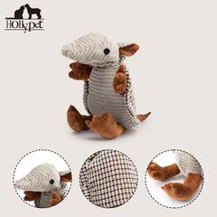 Juguete Hollypet Armadillo con sonido único para estimular el juego y la curiosidad.
