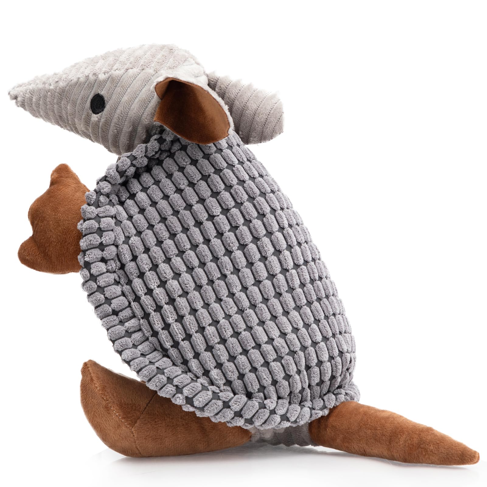 Hollypet Armadillo peluche para perros de 14 pulgadas, juego suave