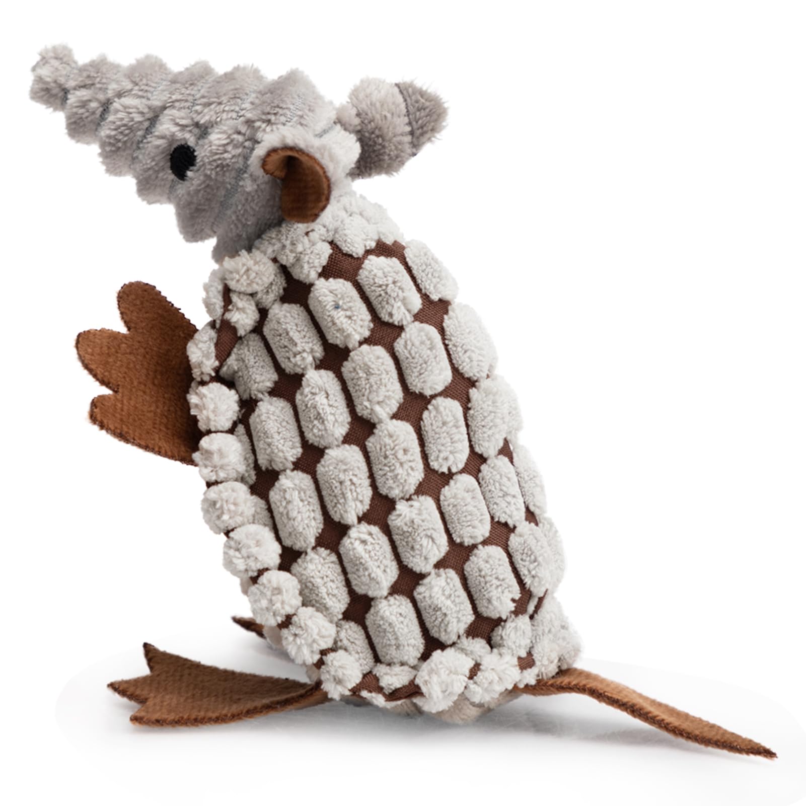 Hollypet Armadillo peluche con sonido único para perros curiosos.