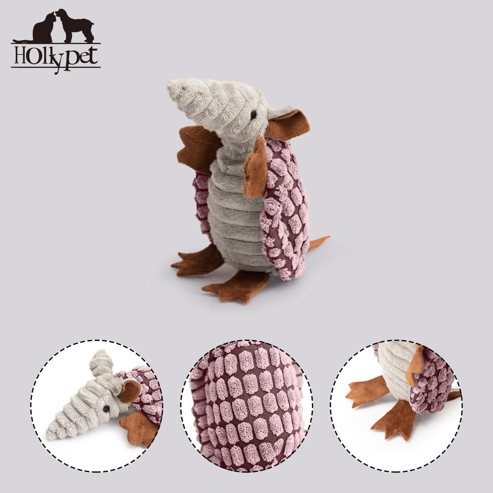 Hollypet Armadillo-textura-masaje: ayuda a masajear las encías durante el juego.