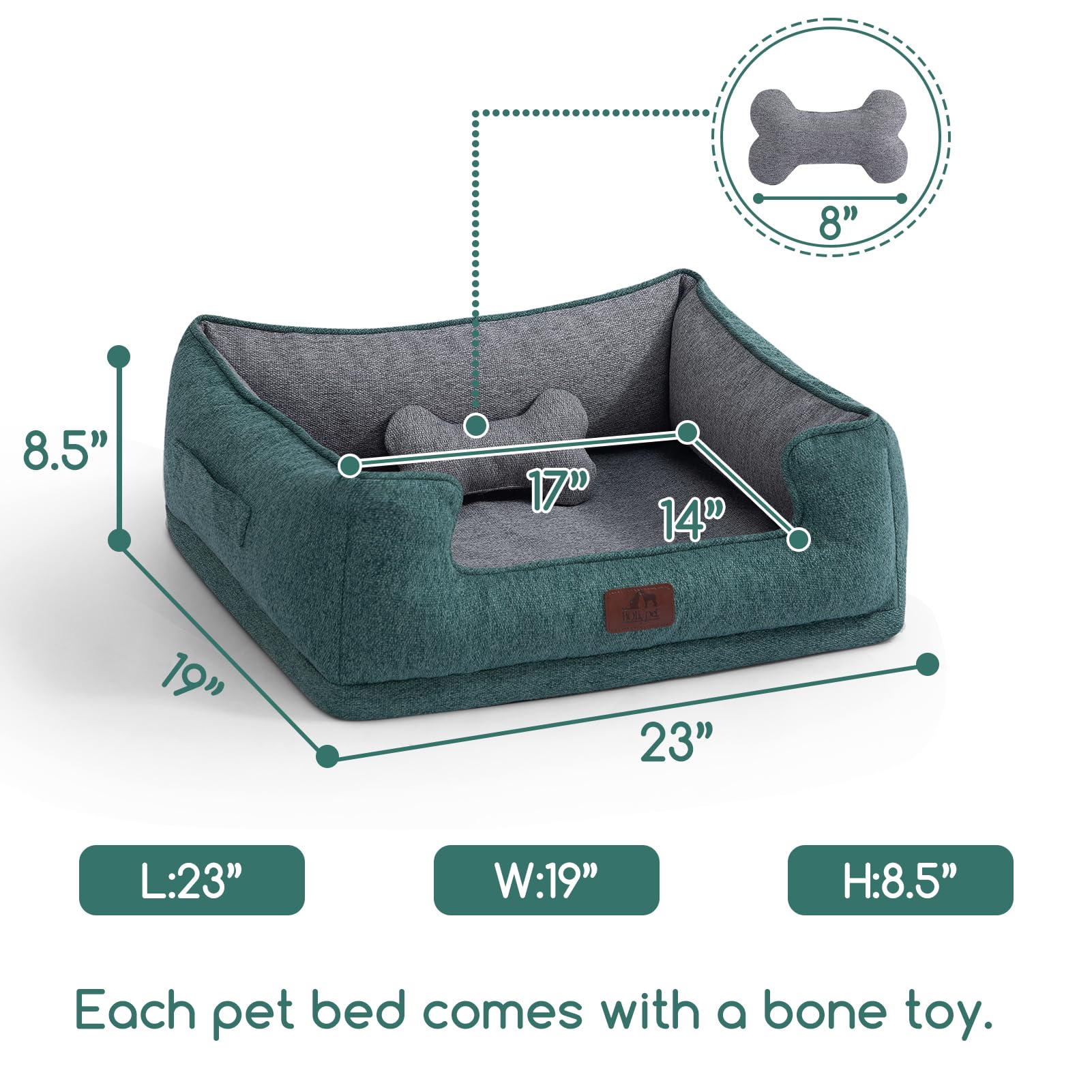 Base impermeable y antideslizante de la cama Hollypet
