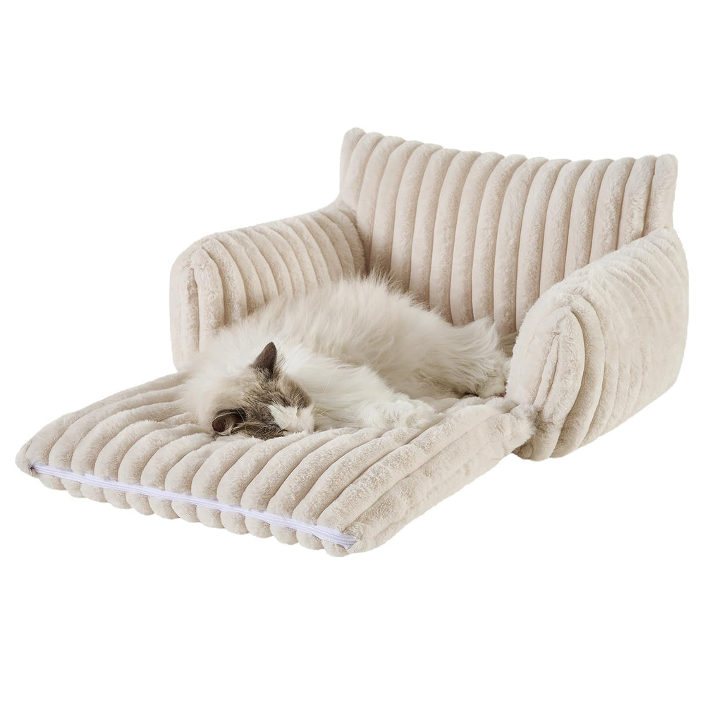Hollypet cama-gato-coberturas-desmontables-lavables: limpieza rápida