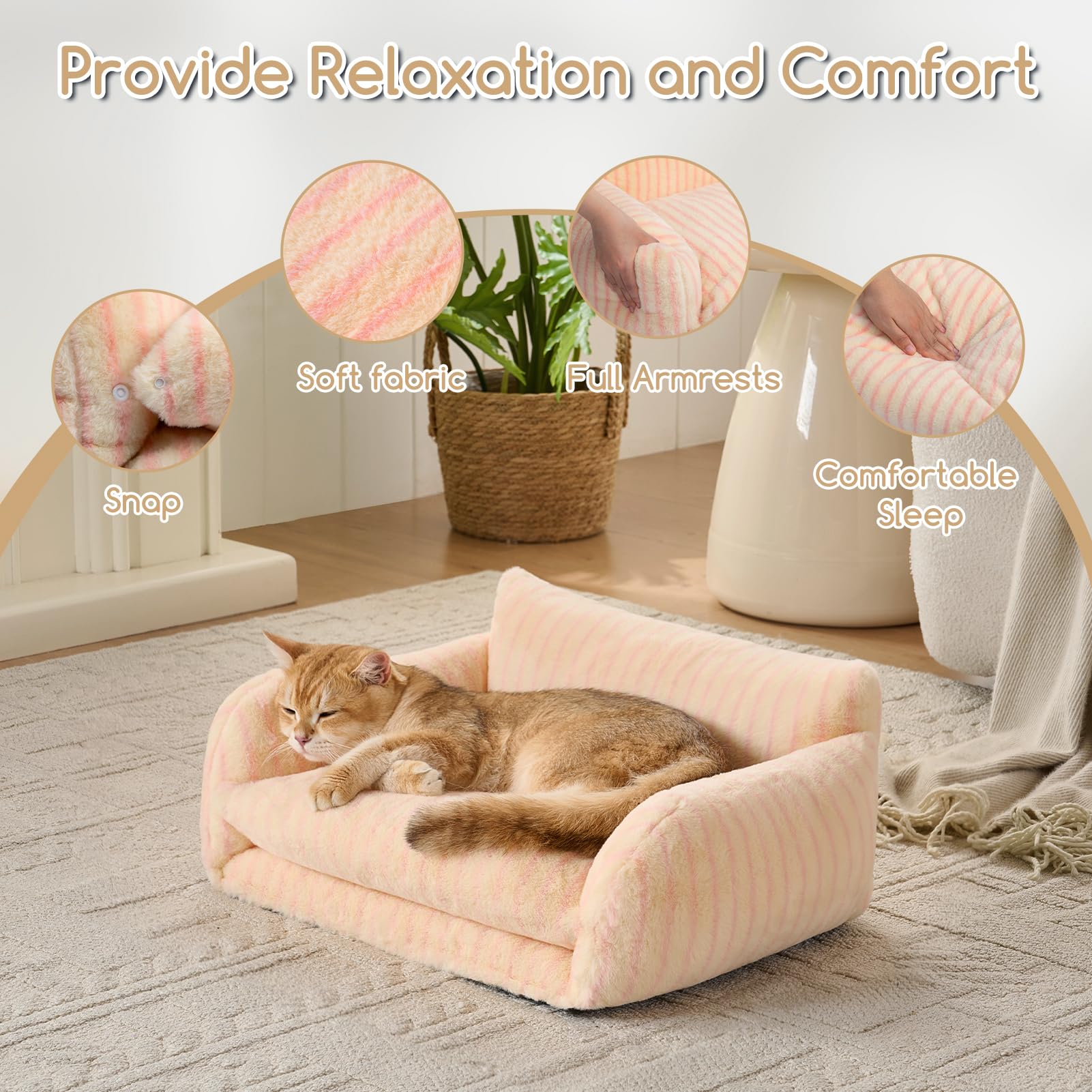 Cama Hollypet Gato S adecuada para perros pequeños.