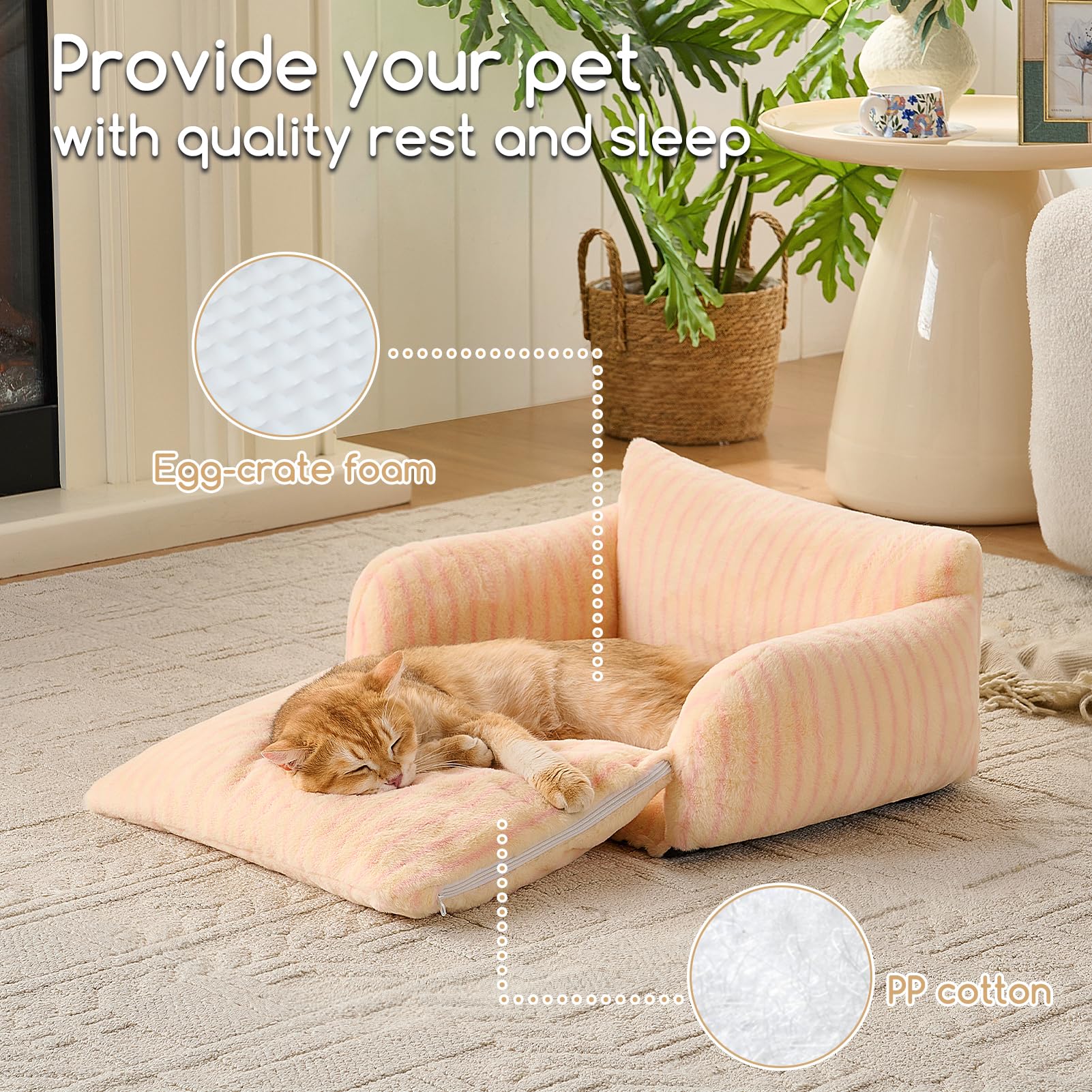 Cama Hollypet Gato XS ideal para gatitos en casa.