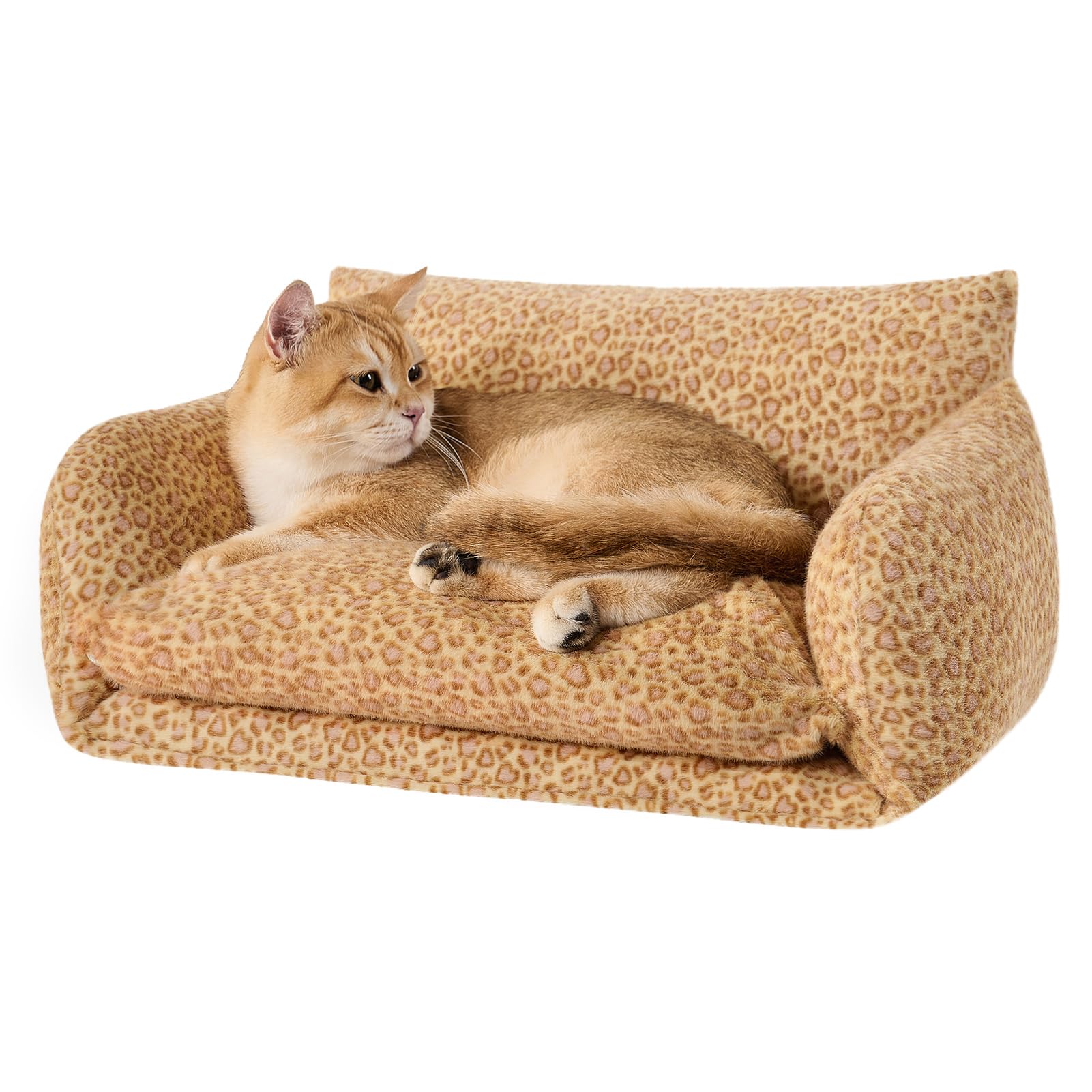 La cama Hollypet con doble capa para gatos pequeños, suave y acogedora