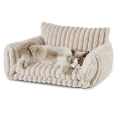 Hollypet cama-gato-doble-capa: soporte suave para descanso