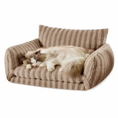 Cama Hollypet para gato con doble capa y espuma para descanso cómodo.