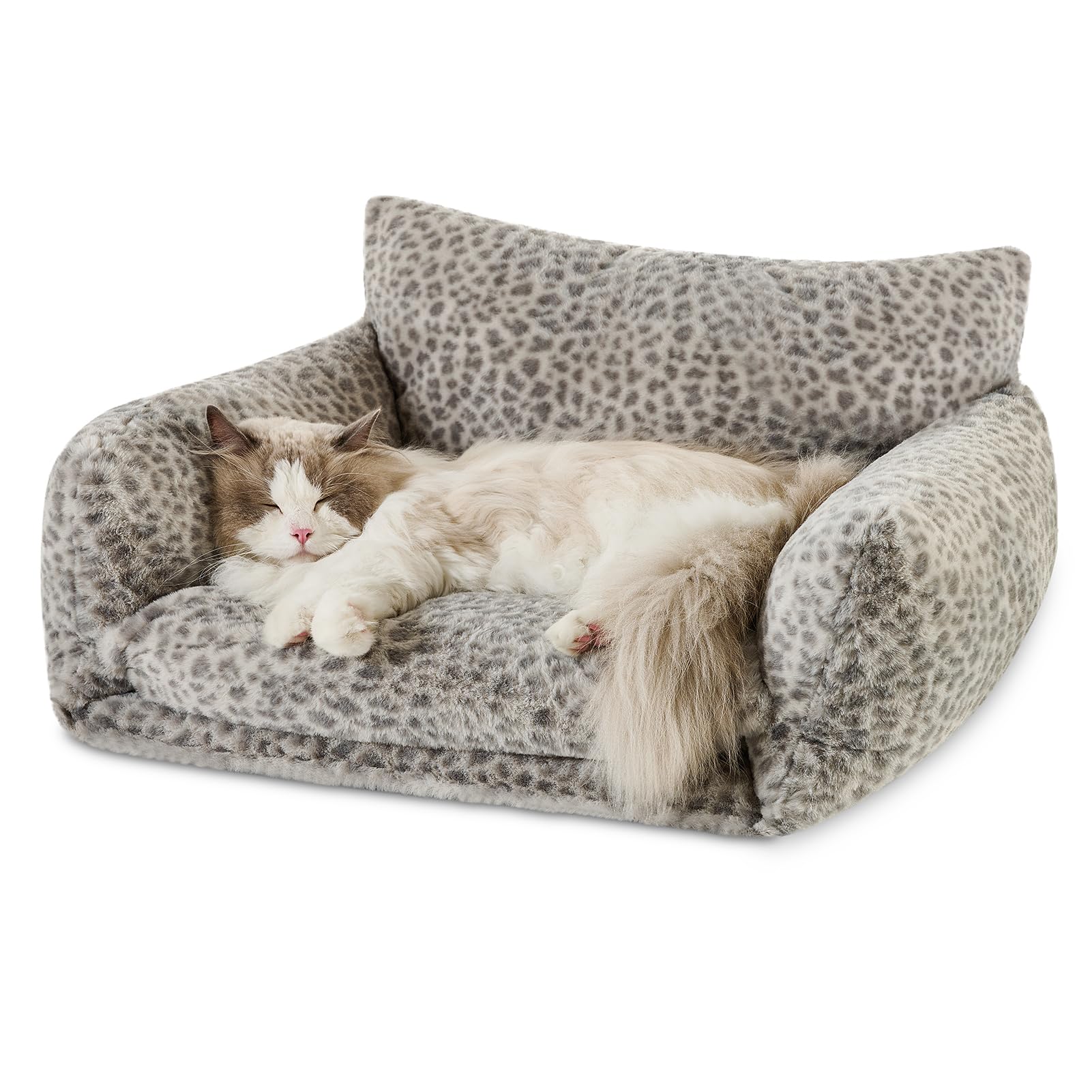 Hollypet cama-gato frente doble capa: siestas más cómodas
