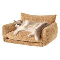 Cama Hollypet con doble capa para gatos pequeños, descanso estable y cómodo.