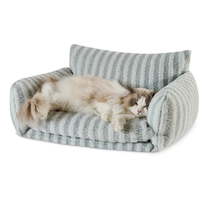 Hollypet cama-gato-doble-capa, refugio cómodo para siestas tranquilas.